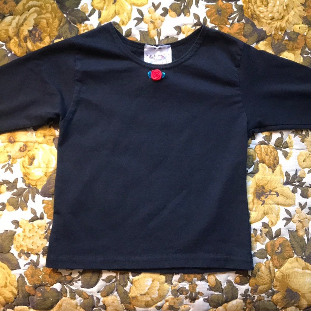 Kids Vintage Long Sleeve with Rose